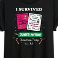 thumbnail image 3 of The Office - I Survived Dunder Mifflin Christmas Party - Juniors Ideal Flowy Muscle T-Shirt, 3 of 5