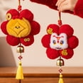 thumbnail image 2 of Misright Pack Of 2 Chinese New Year Plush Decoration for Entrance Living Room Spring Festival Ornaments, 2 of 14