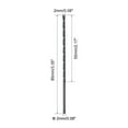 thumbnail image 2 of Uxcell 2mm High Speed Steel Lengthen Straight Shank Twist Drill Bit Fully Ground Black Oxide 12 Pack, 2 of 5