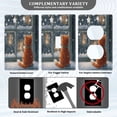 thumbnail image 3 of Light Switch Cover Switch Plate Outlet Cover Plug Cover for Electrical Duplex Outlets Cat by The Window, 3 of 6