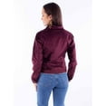 thumbnail image 2 of Scully HC900-BUR-M Women Leather Honey Creek Velvet Jacket with Embroidery, Burgundy - Medium, 2 of 2