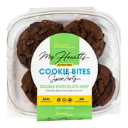 (2 Pack) Mrs. Hewitt's Double Chocolate Mint Cookie Bites, Gluten Free, Kosher Dairy, Peanut Free, All Natural, No Preservatives, 5.92oz