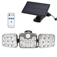 thumbnail image 1 of Solar Light Outdoor 300LM 138 LED Solar Motion Sensor Lights 3 Heads Led Flood Light Ip65 Waterproof, 1 of 5