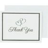 Wilton Silver Sweetheart Thank You Cards, 50 Count