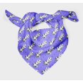 thumbnail image 3 of Bimba Purple Dots & Raccoon Animal Printed Pure Silk Scarf Neck Wrap Summer Hair Bandanas For Women 40 x 40 Inches, 3 of 6