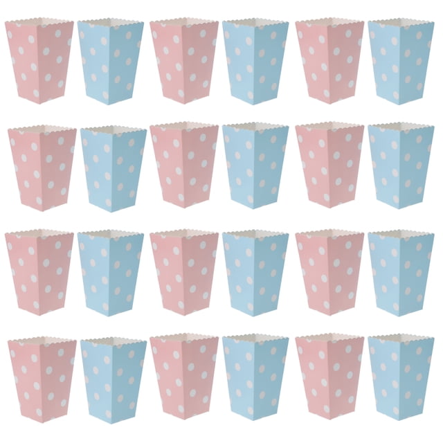 CIMAXIC Paper Popcorn Boxes 24pcs Movie Theater Popcorn Boxes Paper Popcorn Boxes Popcorn Containers,4.53"X2.95"X2.95"