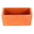 thumbnail image 3 of MOVTOTOP Rectangular Terracotta Flower Pot Small Clay Planter with Drainage Hole Rustic Pottery Flower Container for DIY Garden Plants Indoor Windowsill Decoration, 3 of 8