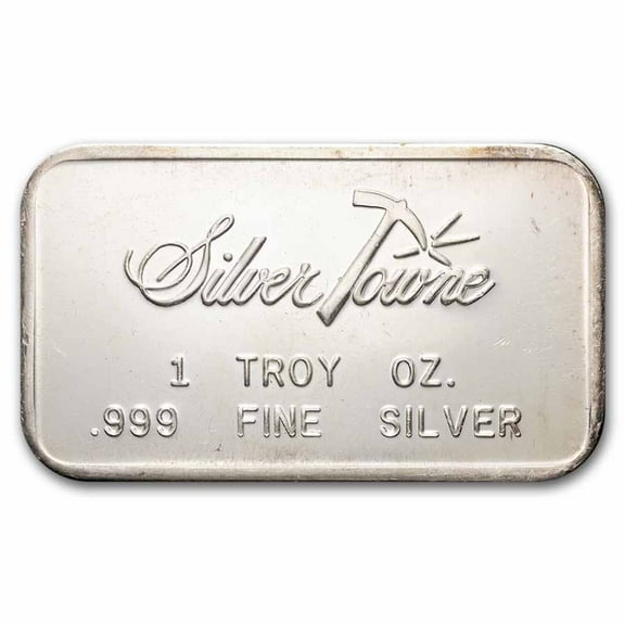 1 oz Silver Bar - Vintage SilverTowne (No Prospector)