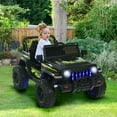 thumbnail image 4 of INFANS 12V Ride on Truck Car with Parents Remote Control, 3 Speeds, Bluetooth Music Radio, LED Lights, Soft Start, Electric Vehicles for Boys Girls Kids Toddler, 4 of 10