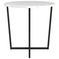 thumbnail image 4 of Evelyn&Zoe Pivetta 22" Wide Round Side Table with Faux Marble Top, Blackened Bronze, 4 of 6