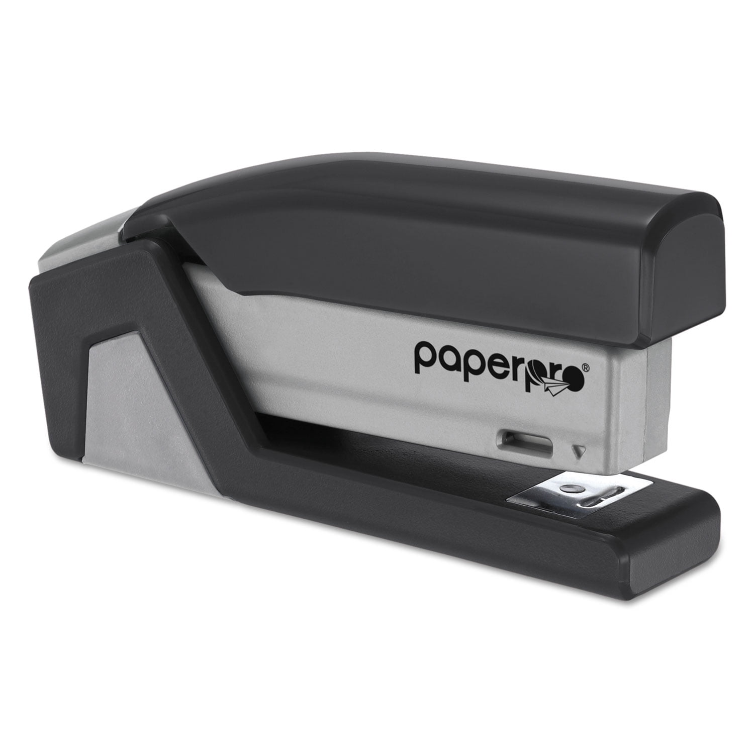Stanley Bostitch Ez Squeeze Three-hole Punch, 20-Sheet Capacity, Black/silver
