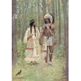thumbnail image 4 of Maria Kirk 11x14 Black Modern Wood Framed Wall Art Titled - Pleasant was the journey homeward from Story of Hiawatha 1910, 4 of 6