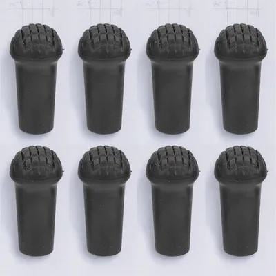 STRANDCHIC 8Pcs Elastic Rubber Cane Tips Crutch Accessories for Improved Stability Outdoors