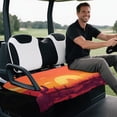 thumbnail image 3 of Uorisanigo Sunset Cactus Golf Cart Seat Covers Fits for EZGO, Yamaha, Club Car and More 2 Person Seats Golf Carts, Universal Golf Cart Seat Towel Blanket with 4 Front Pockets, 3 of 7