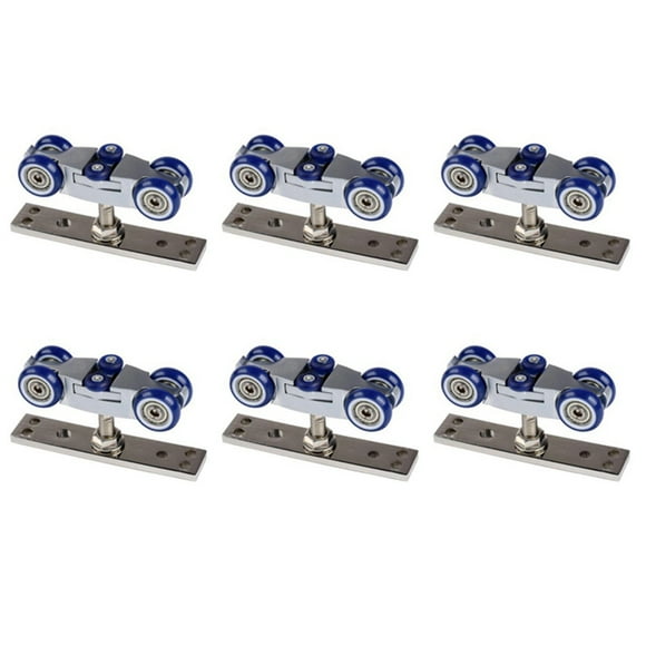 6X Bifold Door Hardware Wooden Sliding Door Pulley Furniture Hardware Wheel Barn Wall Door Folding Door Roller