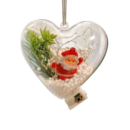 

NECHOLOGY Fireplace Christmas Garland for Living Room Decorative Lights Glow Christmas Tree Pendant Children s Handmade Diy Christmas Gift Package Clear Acrylic Gemstones for Crafts