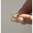 thumbnail image 4 of solitaire jewels 2.5CT Marquise Moissanite Solitaire Engagement Ring For Women, 14K Yellow Gold, 4 of 6