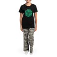 thumbnail image 4 of CafePress - Celtic Irish Horses St Patri Women's Dark Pajamas - Women's Short Sleeve Print T-Shirt and Pants Dark Cotton Pajama Set, 4 of 7