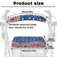 thumbnail image 6 of HELLHERO Flash American Flag Walker Seat Cover Rollator Seat Back Cover and Easy Fit for Outdoors and Suitable for Parks, 6 of 7