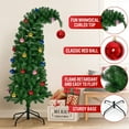 thumbnail image 3 of Ayieyill 5Ft Artificial Christmas Tree, Whimsical Green Christmas Tree with Metal Stand & Ball Ornaments, 3 of 6
