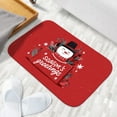 thumbnail image 6 of 1pc Seasons Greetings Snowman Absorbent Non-Slip Bathroom Thickened Flannel Rug Decor,Soft,Quick Drying,Suitable For Indoor/outdoor Use,Bathrooms,Bedrooms,Kitchens,Terrace,Laundry Rooms,16"x24", 6 of 9