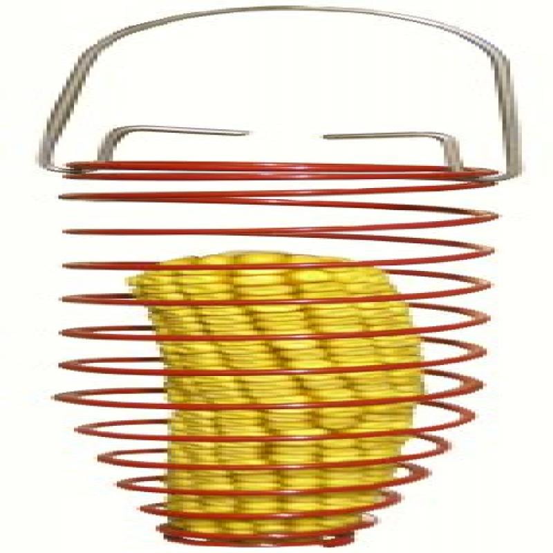 Metal Corn Cob Feeder Red