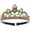 Crown for Mermaid, variant on Princess Dress Up Crown Gold Tiara for Girls Birthday Halloween Costume Accessories