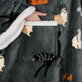 thumbnail image 5 of Catalonia Wearable TV Blanket with Sleeves Arms Warm Micro Plush Sherpa Fleece for Adult Large Wrap Throw Robe 72 x 55”, 5 of 7