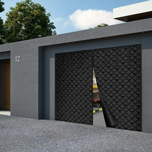 Thermal Garage Door Screen for Winter – 9.28 x 7.15 ft Insulation Kit, Blocks Drafts