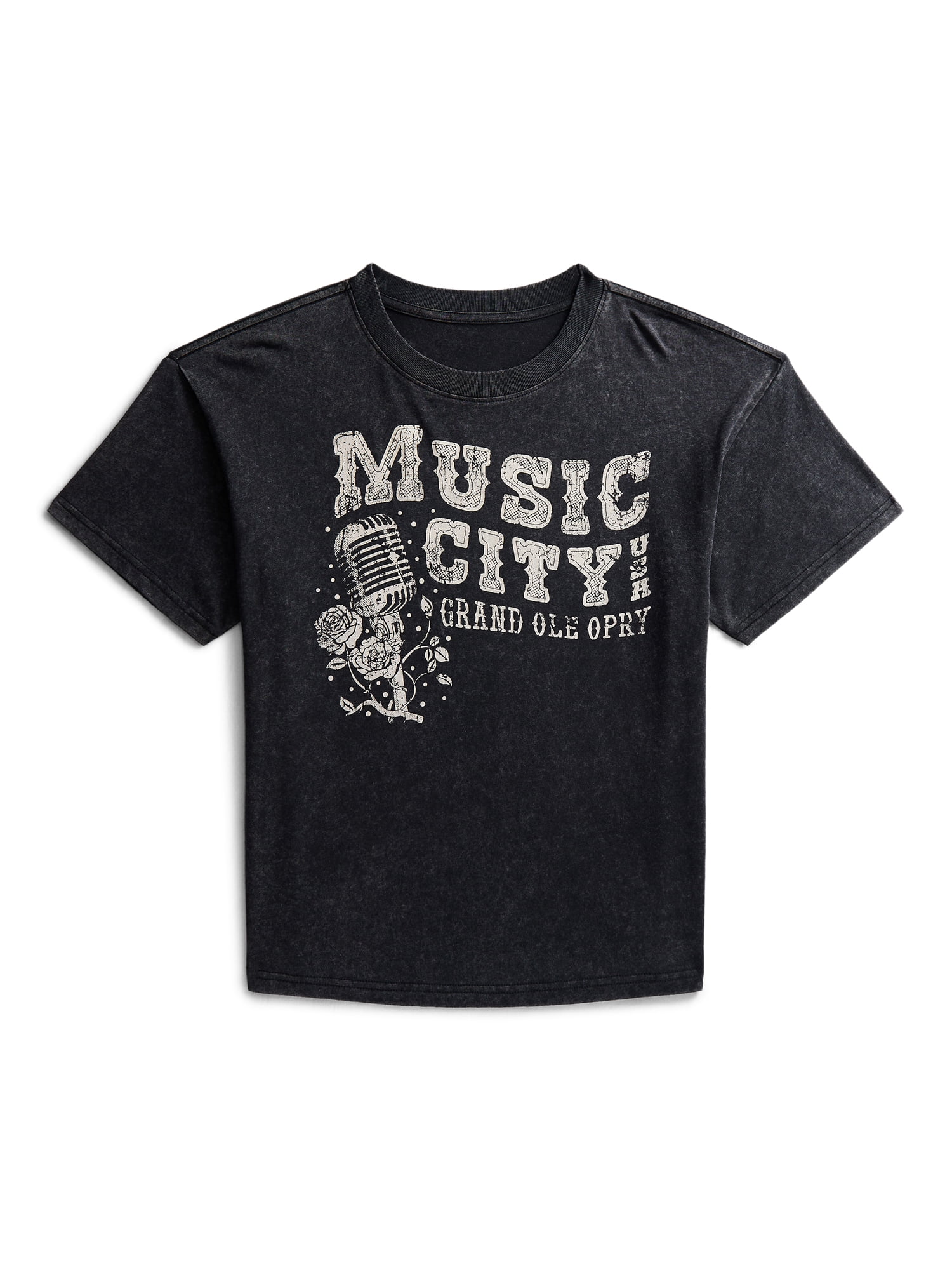 Weekend Academy Girls Oversized Graphic Tee with Short Sleeves, Sizes 4-18