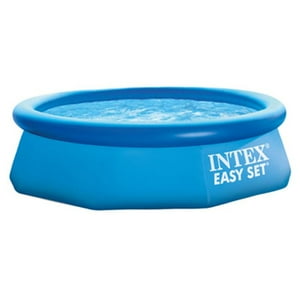 INTEX 28120EH Easy Set Inflatable Swimming Pool For Above-Ground Pool: 10ft x 30in - Puncture-Resistant Material - Quick Inflation - 1018 Gallon Capacity - 23in Water Depth