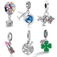 thumbnail image 2 of Colgante De Plata 925 Encanto Globo Aviones Café Accesorios Clásicos, 2 of 4
