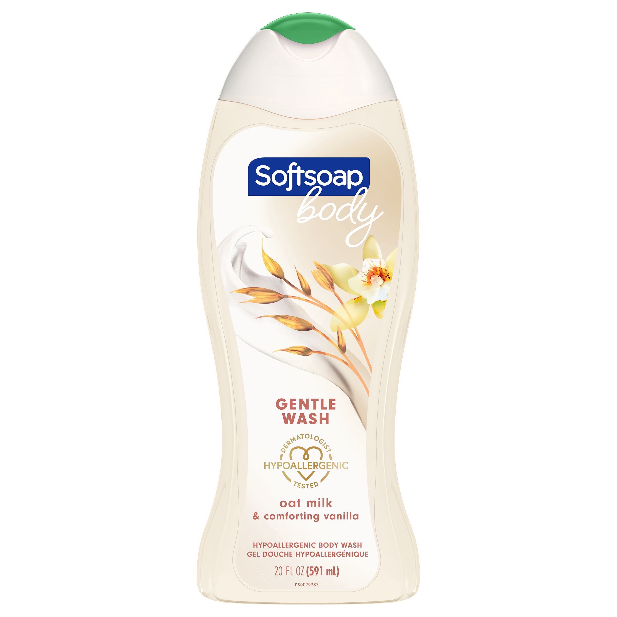 Softsoap Gel Body Wash, Oat Milk and Vanilla, 20 oz