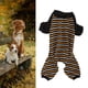 thumbnail image 5 of Pijama A Rayas Para Cachorros, Transpirable, Lavable A Máquina, Ropa De Dormir Cómoda Para Perros, Cintura Elástica Suave Para El Hogar Para Perros ANGGREK SG, 5 of 8