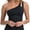 Black, variant on La Blanca PAPRIKA Island Goddess One-Shoulder Tankini Swim Top, US 8