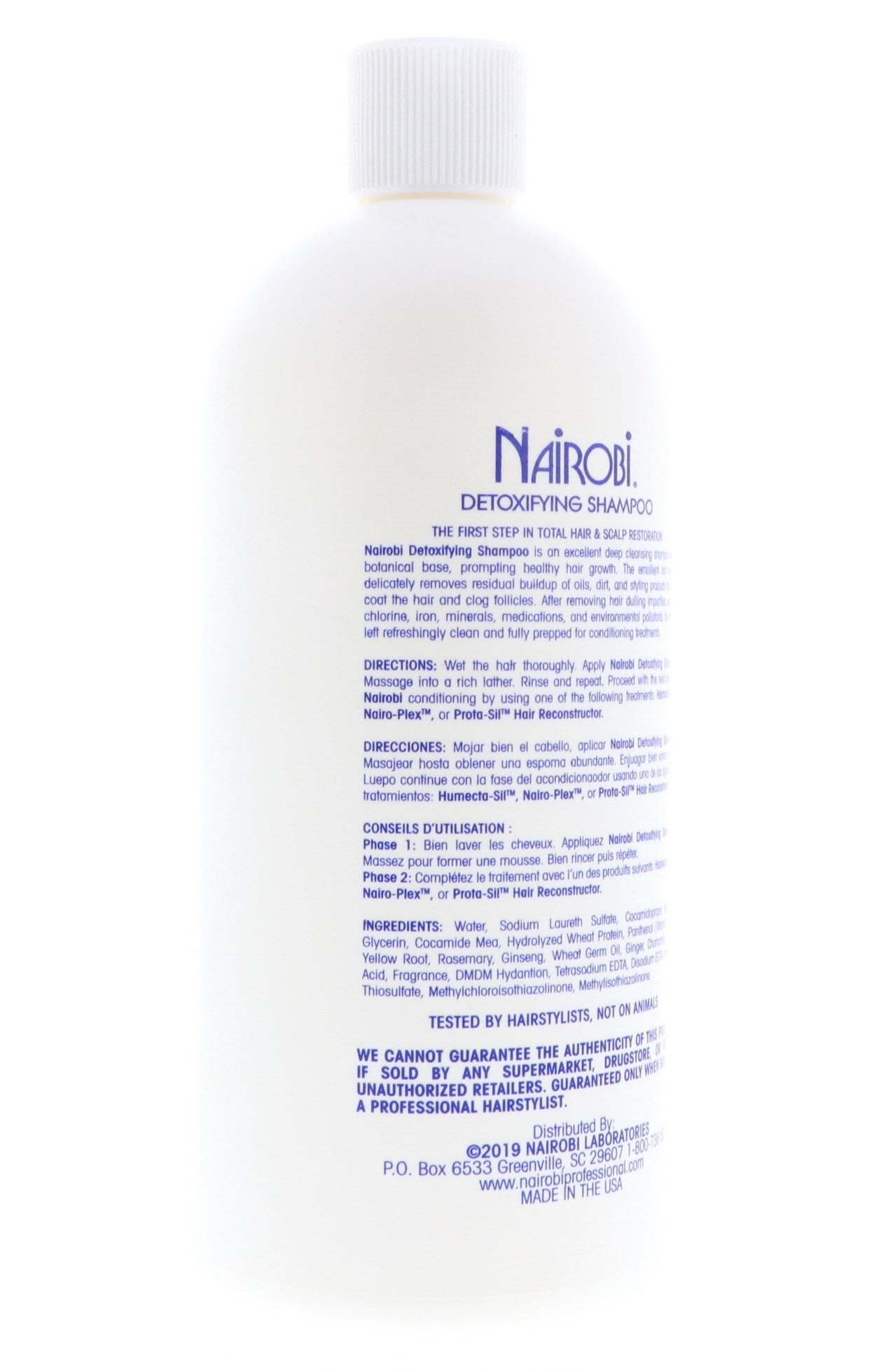 Nairobi Detoxifying Shampoo, promotes healthy hair growth 32 Ounce