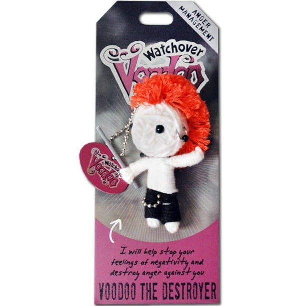 Watchover VOODOO DOLL Keychain, VOODOO THE DESTROYER, Anger Management