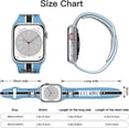 thumbnail image 3 of Botswana Flag Watch Band For Apple Wristband Band For Iwatch Series Soft Silicone 38mm*40mm, 3 of 6