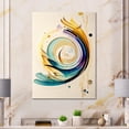 thumbnail image 2 of Designart Colorful Watercolor Spiral Canvas Wall Art, 2 of 5