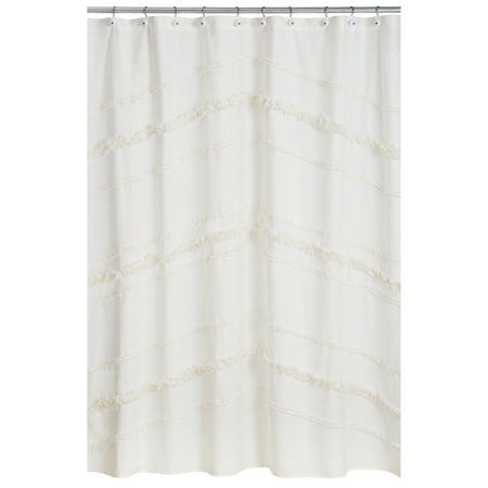 Boho Fringe Tufted Fabric Shower Curtain by Sweet Jojo Designs