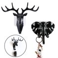 thumbnail image 2 of Coofit 2PCS Wall Hook Decorative Creative Animal Shape Coat Hook Hat Hook for Home, 2 of 10