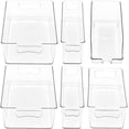 thumbnail image 3 of Simple Houseware Clear Bins for Freezer and Kitchen Pantry Organizer, 6 Packs ( 2 Large, 2 Long Container, 1 Standard, 1 Medium), 3 of 6