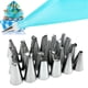 thumbnail image 3 of Advancent 26 unids/set boquillas para bolsa de glaseado de pasteles Kit de boquillas para tuberías de acero inoxidable para crema de Fondant de Chocolate Herramientas y accesorios para hornear azul Advancent HA5379-01B, 3 of 6