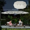 thumbnail image 3 of Outsunny Parasol de Jardin à Double Face Parasol de Terrasse Pare-Soleil Extérieur, 3 of 10