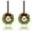 Green-2pc, variant on Bootesun Mini Christmas Wreath Set of 2, 12 Inch Small Wreaths for Kitchen Cabinets with Deep Red Bow Vintage Bells Pine and Cypress Leaves for Fireplace Window Farmhouse Indoor Home Decorations