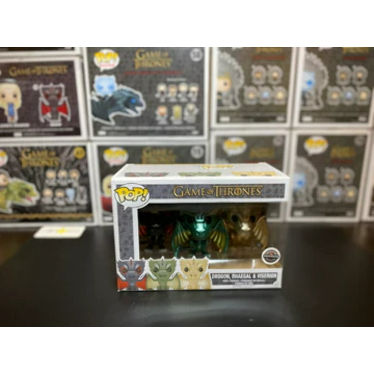 Drogon, Rhaegal & Viserion Vinyl Figure Metallic POP! Game of Thrones