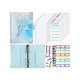 thumbnail image 1 of Sistema de sobres para billetera de efectivo, carpeta de presupuesto con sobres con cremallera, para guardar tarjetas de presupuesto en efectivo F, azul, 1 of 5
