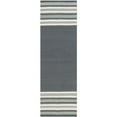 thumbnail image 1 of Safavieh Dhurries Dark Grey Contemporary Rug - 2'6" x 8', 1 of 2