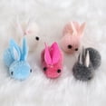 thumbnail image 3 of 5 Pcs Rabbit Doll Comfortable Touch High Simulation Plush Lovely Easter Bunny Toy Craft for Home, 3 of 7