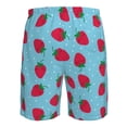 thumbnail image 6 of Kdxio Strawberries Pattern Mens Casual Shorts - Drawstring Summer Beach Sports Shorts for Men, 6 of 9